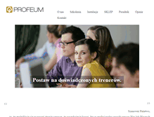 Tablet Screenshot of profeum.com